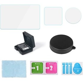 Resim Cbtx Dji Uyumlu Osmo Action 3 / Action 4 Spor Kamera Pil Kılıfı + Lens Kapak Eylem Kamera Aksesuarları 