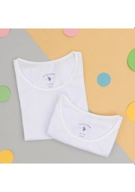 Resim U.S. Polo Assn. U.s. Polo Kız Çocuk Basic Kalın Askılı Atlet 1673 Beyaz Beyaz 