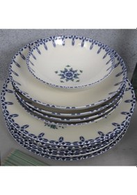 Resim Güral Porselen Camelia 24 Parça 6 Kişilik Bone Yemek Takımı Dg 1654 Beyaz 