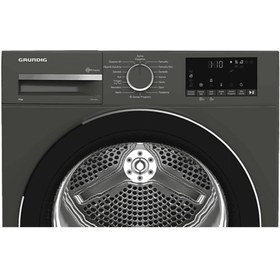 Resim Grundig GPDH 9645 E Enerji Sınıfı 9kg Isı Pompalı Kurutma Makinesi Koyu Gri 