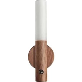 Resim CT-5250 Kumru Ahşap Renk Kablosuz Şarjlı Sensörlü LED Duvar Günışığı Rengi 