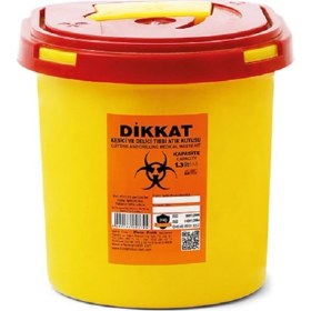 Resim Çelikpençe 10 Adet Enfekte Atık Kutusu 1.3 Lt. + Tıbbi Atık Torbası 2 Adet 