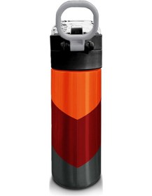 Resim Coral High Kids Turuncu Bordo Desenli Pipetli Ve Direkt İçim Çelik Termos 500 Ml 31892 Turuncu - Mavi 