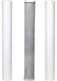 Resim Angel Store Su Arıtma 20'' Filtre Seti 5 Mikron + Blok Karbon + 1 Mikron 