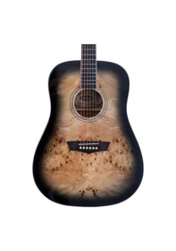 Resim Washburn Deep Forest Burl Black Fade Akustik Gitar 