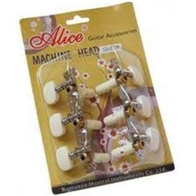 Resim Alice Aod-017Cp Klasik Gitar Burgu Takımı Krem 