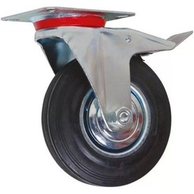 Resim Servis Tekeri Frenli Döner 100 mm 