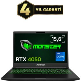 Resim Monster Abra A5 V20.7.7 Intel Core I7 13620H 8 GB Ram 500 GB SSD 6 GB Rtx 4050 Windows 11 15,6" Fhd 165 Hz Oyun Bilgisayarı 