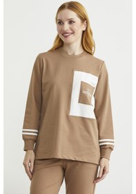 Resim Sementa Oversize Parça Detaylı Tunik Eşofman Takım - Kamel Kamel 