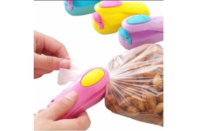 Resim Hype Store Chermik Pilli Poşet Kapatıcı Kapatma Makinası Ağzı Yapıştırma Aleti Buzdolabı Poşeti Kapatma Aparatı 