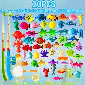 Resim 2025 Yeni Çocuk Balık Tutma Oyun Seti, Manyetik Balıkçılık Oyuncakları 