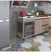 Resim Kenzlife Ankastre Modülü Kabini Tilkowski3 Crd 85 60 56 Fırın Ocak Dolabı Ayarlı Ayaklı Üstü Kapalı 