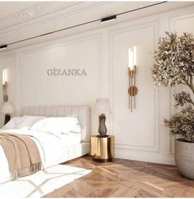 Resim GİZANKA Modern Yatak Odası Tasarımı Hazır Kesim Çıta (ANKA173) 