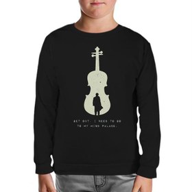 Resim Sherlock - Get Out Siyah Çocuk Sweatshirt 