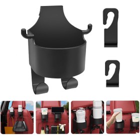 Resim Microcase Oto Araç Bardak ve Telefon Tutucu Eşya Poşet Şemsiye Askılığı 3in1 Set AL4463 