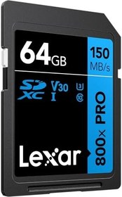 Resim Lexar 64GB 800x Pro 150Mb/s SDXC Hafıza Kartı 