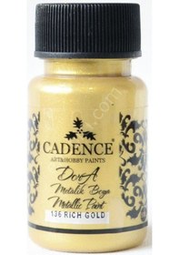 Resim Dora Metalik Boya 136 Rich Gold 50ml Karışık, Çok Renkli 