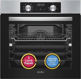 Resim Simfer 8210 Airfry Plus 10 Fonksiyon Dijital Inox Ankastre Fırın 