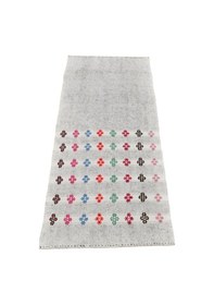 Resim Kilim Antik El Dokuma Pamuklu Yün Toroslar Adana Yörük Kilimi 0075 - Yeni - Çok Renkli 