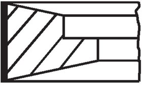 Resim MAHLE 15110N0 | Segman 93.00 mm (Std) Volkswagen Lt35-Crafter 2.5 TDI Avr-Bjj-Bjm-Bjk 2.5-2-3 