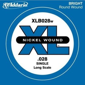 Resim D'addario Nickel Wound Single Long Scale .028 - Xlb028W Bas Gitar 