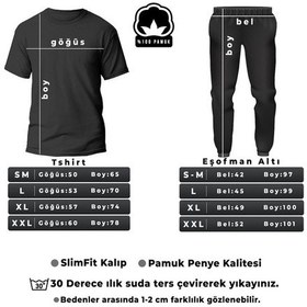 Resim Unisex Brooklyn Baskılı 2'li Eşofman Takımı Kırmızı 