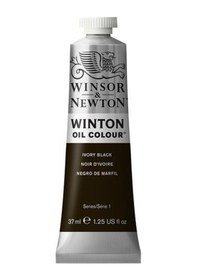 Resim Winsor Newton Winton Yağlı Boya 37 ML - N:24 Ivory Black N11.24 