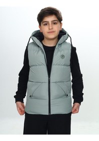 Resim Toontoy Kids Toontoy Erkek Çocuk Göğsü Armalı Şişme Yelek Yeşil 
