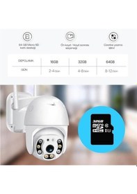 Resim River World Suya Dayanıklı Dış ve İç Mekan 2.0 MP HD Lens Wi-Fi IP Network Güvenlik Kamerası 