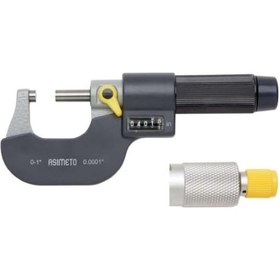 Resim Fett 0-25mm Asimeto Numaratörlü Dışçap Mikrometresi As-108010 