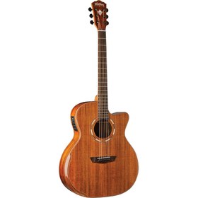 Resim Washburn WCG55CE Comfort Serisi Elektro Akustik Gitar (Profesyonel - Ergonomik Seri) | Masif Koa Görünümü, Beveled Armrest (Kol Desteği), Fishman Presys+ Preamp ve Akort Cihazı | Uyum: Yüksek Konforlu Profesyonel Çalım 