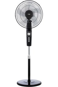 Resim Yui F49 Siyah 16 Inç 50w 4 Kademe 5 Pervane Döner Başlıklı Vantilatör 