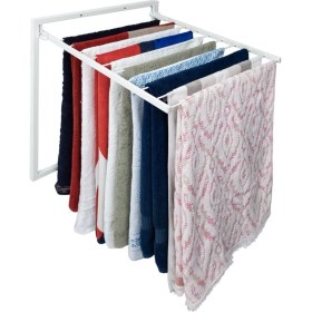 Resim Duvara Monte Katlanabilir Ergonomik Çamaşır Havlu Kurutma Askılık 11 Paslanmaz Çelik Çubuk 70X60 cm 