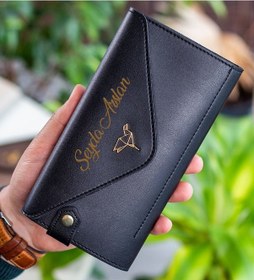 Resim Bk Gift Kişiye Özel İsimli Telefon Ve Bozuk Para Bölmeli Zarf Model Siyah Kadın Cüzdanı, Sevgiliye Hediye, Anneye Hediye Kobitmeyencom29813 Bk Gift Renkli Çok Renkli 