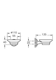Resim A44941 Artema Marin Sabunluk, Krom 