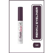 Resim Golden Rose Flash Liner Colored Eyeliner - 109 Deep Plum - Renkli Eyeliner 109 