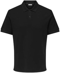 Resim Only & Sons Ben Erkek Siyah Polo Tişört (22035825-B) 