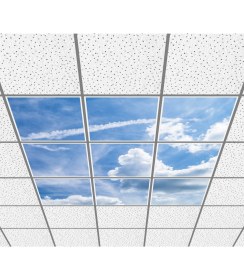 Resim Gök Panel 60 x 60 LED Panel Aydınlatma Desenli 3x3 9'lu Grup 46511156SA 
