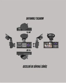 Resim Mey İthalat Ta-01 1080p Ön 720p Arka Ve İç Kamera Sistemli Dvr 