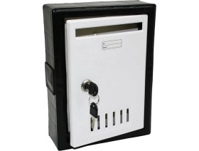 Resim Flamex Plastik Siyah Posta Kutusu (5047) 