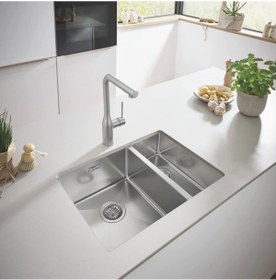 Resim Vıvıano 1,5 Göz 44x58 Cm El Yapımı Paslanmaz Çelik Evye 