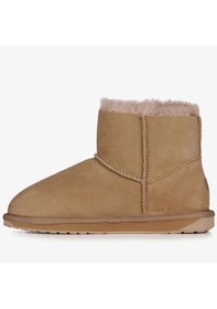 Resim Emu Australia Leather Piction Boot Kadın Koyun Derisi Koyun Kürkü Bot Bej Camel 