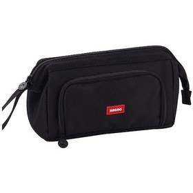 Resim Maiyame Outdoor Aktivite İçin Hafif, Dayanıklı Çift Katlı Kumaş Kalem Kutusu - 279 Siyah Gemi Tipi Pencereli Tasarım Siyah 