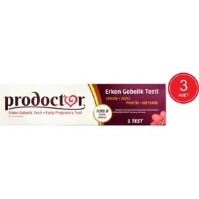 Resim Prodoctor Pratik Erken Gebelik Testi 3'lü 