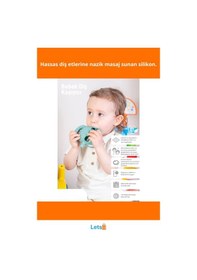 Resim Koyu Yeşil Gıda Sınıfı Silikon Diş Kaşıyıcı Bebekler İçin Eğlenceli Ve 