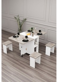 Resim Bozova Açılır Kapanır Yemek Masası 