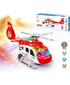 Resim Trust Store Işıklı ve Müzikli Polis Helikopteri 32 cm Çarp Dön Projeksiyonlu Oyuncak Helikopter 