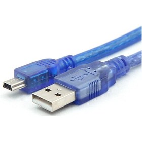 Resim Alkatronik-30Cm Mini Usb Kablo Mavi 480 Mbps Usb 2.0 Hot Swap 