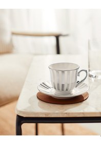 Resim Madame Coco Blanche 4'lü Kahve Fincan Takımı - Renkli - 90 Ml Çok Renkli 