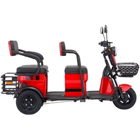 Resim E-mon Elektrikli Motosiklet Mona 1500w Üç Tekerli Kırmızı 